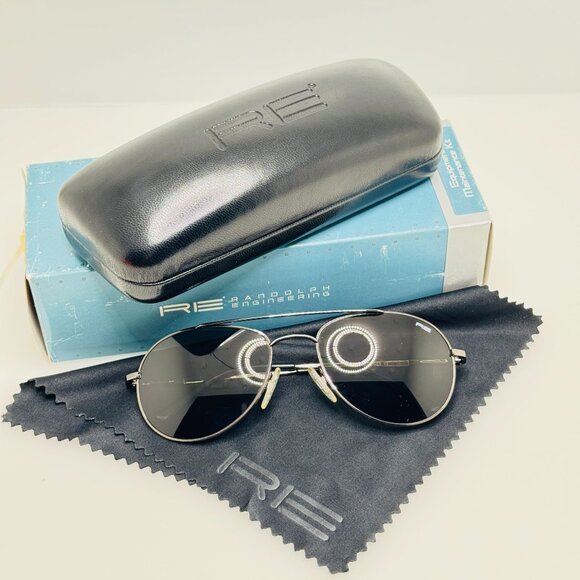 Randolph Engineering Sunglasses CC4R411 Crew Chief 54MM Gun Metal SPR Hinge - Picture 7 of 11